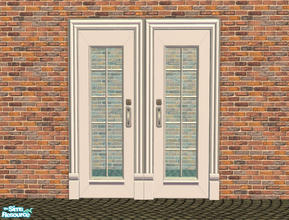 Sims 2 — The Mullionaire in Pure White by Degera — Removed the blue outline around the door frame.