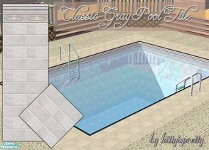 Sims 2 — Classic Pool Tile in Gray by kittyispretty69 — A classic and elegant tile in a light gray color for your Sims\'