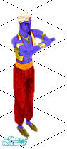 Sims 1 — Joinable Male Genie 2 by frisbud — A statue which can be used in a museum/art gallery or a fake Sim to help