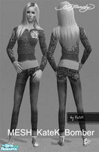 Sims 2 — MESH_KateK_Bomber by K@ — New mesh with the bomber top.