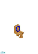 Sims 1 — Golden Pedestal Throne Toilet 2 XLC  by MasterCrimson_19 — The Golden Pedestal Throne Toilet 2 XLC by Alan