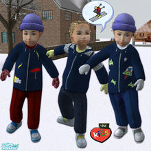 Sims 2 — evi toddlers outerwear by evi — Warm male toddlers clothes for inside and outside . 