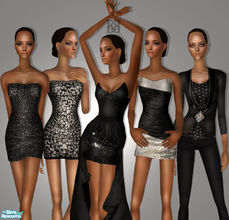 Sims 2 — Inspired by Balmain - 5 outfits - Pt1 by b-bettina — Amp up your sims\' rock-chick status with these outfits