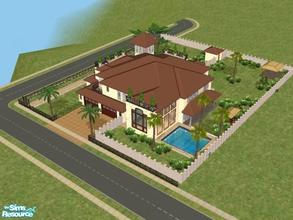Sims 2 — 1 Palace Grove - Complete Luxury by cazarupt — 1 Palace Grove is a large, luxurious family home situated in