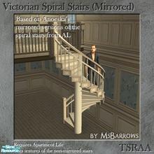 Sims 2 — Victorian Spiral Stairs - Mirrored MESH by MsBarrows — A spiral staircase created to match my Victorian Porch