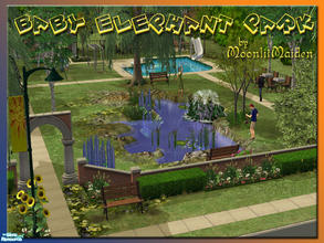 Sims 2 — MM\'s Baby Elephant Park by moonlitmaiden — Officially, it\'s the Governor P. Melville Simsnort Memorial Park,