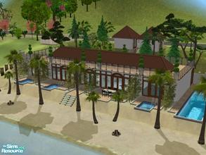 Sims 2 — Villa cazarupt + hotel by cazarupt — Villa cazarupt + hotel is a luxury villa placed on a beach lot. The