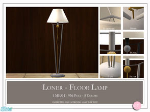 Sims 2 — Loner Floor Lamp by DOT — Loner Floor Lamp. 1 Mesh Plus Recolors. Sims 2 by DOT of The Sims Resource.