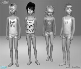 Sims 2 — MESH by sosliliom ~ Adorable Undies For The Little Girls by sosliliom — -