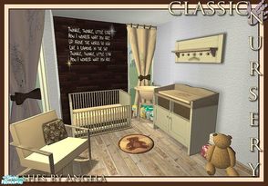 Sims 2 — Classic Nursery by Angela — A new wooden Nursery with a Classic feel to it. Set contains: Animated Crib,