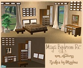Sims 2 — Maya Bedroom RC- Set 3 by mom_of2boyz — The third of a set of three recolors of Maya Bedroom by BitzyBus. Most