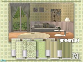 Sims 2 — Greenie! by Newtlco — 10 wallpapers made to match with each other. 0 simoleons per each wall.Enjoy!