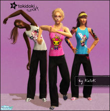 Sims 2 — Tokidoki Sport by K@ — Bright and juicy set of Sport clothes with Tokidoki prints! Enjoy! ~KateK