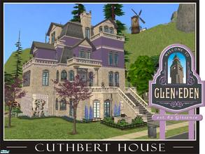 Sims 2 — Cuthbert House by gissence — Second offering from the Glen Eden Victorian Hood. This one has a playground in the