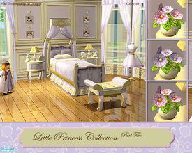 Sims 2 — Little Princess Lilac & Pink by Cashcraft — A recolor of the Little Princess Bedroom collection in lilac