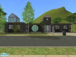 Sims 2 — Birch Haven by fredbrenny — This modern bungalow has been touched by the Orient. It has two bedrooms, two