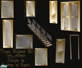 Sims 2 — Taryn Buildset RC- Glass and Gold by mom_of2boyz — A recolor of Taryn Buildset by Creations by Angela, done in