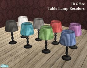 Sims 2 — IR Office Table Lamp Recolors by Murano — Several recolors for the IR Office Table Lamp.