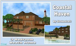 Sims 2 — Coastal Haven by Shakeshaft — A three storey three bedroomed coastal family home,lot comprises of a large