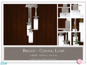 Sims 2 — Bright Ceiling Lamp by DOT — Bright Ceiling Lamp 1 MESH Plus Recolors. Sims 2 by DOT of The Sims Resource. TSR