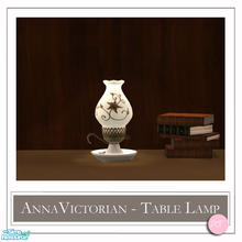 Sims 2 — Annas Victorian Table Lamp MESH by DOT — Anna\'s Victorian Table Lamp MESH. Plus Recolors. Mix And Match Shade