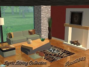 Sims 2 — Lyric Collection Living by TheNumbersWoman — A Modern, yet functionally CHEAP, livingroom set. I am such a