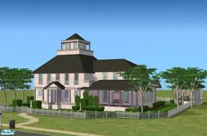 Sims 2 — JPvilla2 by juttaponath — Colonial Villa. Only maxis objects.