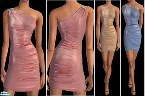 Sims 2 — JPafformal19 by juttaponath — Silk formal dress for adults. No mesh required.
