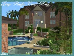 Sims 2 — Pacific Coast Home by iZazu — Large home offers 4 Bdrs, 6 Baths, Kitchen/Dine Combo, Living/Music Rm Combo,