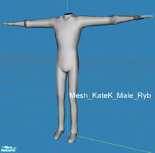 Sims 2 — Mesh_KateK_Male_Ryb by K@ — New MESH for guys