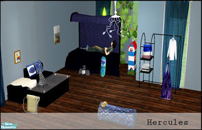 Sims 2 — Hercules by steffor — a bedroom for strong boys