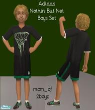 Sims 2 — Adidas Boys - Nothin But Net by mom_of2boyz — Two more outfits for your male child. Need for Speed and Nothin