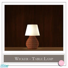 Sims 2 — Wicker Table Lamp Red by DOT — Wicker Table Lamp Red. 2 MESHES Plus Recolors. Sims 2 by DOT of The Sims