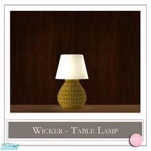 Sims 2 — Wicker Table Lamp Golden by DOT — Wicker Table Lamp Golden. 2 MESHES Plus Recolors. Sims 2 by DOT of The Sims