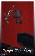 Sims 2 — Vampir Bedroom black recolor - Vampir Walllamp Black by billygirl — Recolor of the Apartment Life wall lamp.