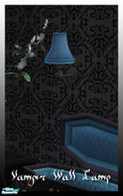 Sims 2 — Vampir Bedroom blue recolor - Vampir Walllamp Blue by billygirl — Recolor of the Apartment Life wall lamp. Needs