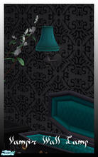 Sims 2 — Vampir Bedroom green recolor - Vampir Walllamp Green by billygirl — Recolor of the Apartment Life wall lamp.
