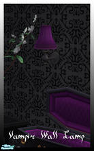 Sims 2 — Vampir Bedroom purple recolor - Vampir Walllamp Purple by billygirl — Recolor of the Apartment Life wall lamp.
