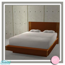 Sims 2 — Vanity Double Bed Frame Moca by DOT — Vanity Double Bed Frame Moca. Sofa, LoveSeat, Chair, Floor & Table