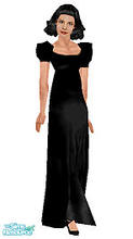 Sims 1 — Dinner with Rhett by frisbud — Based on a dress worn by Vivien Leigh as Scarlett O\'Hara in the film Gone With