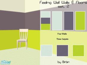 Sims 2 — Feeling Well Walls & Floors set 2 by Birbir — Walls and floors to match with my Feeling Well Bedding 2.