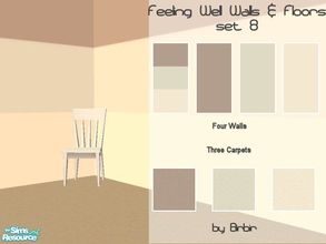Sims 2 — Feeling Well Walls & Floors set 8 by Birbir — Walls and floors to match my Feeling Well Bedding 8. Enjoy!