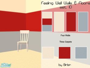 Sims 2 — Feeling Well Walls & Floors set 10 by Birbir — Walls and floors to match my Feeling Well Bedding 10. Enjoy!