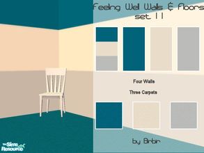 Sims 2 — Feeling Well Walls & Floors set 11 by Birbir — Walls and floors to match my Feeling Well Bedding 11. Enjoy!