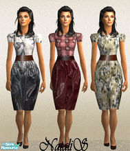 Sims 2 — NS set Marni inspired. by Natalis — Original dress from show Marni.