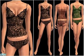 Sims 2 — JPayafundies23 by juttaponath — Lace underwear for adults and young adults. No mesh or expansion pack required.