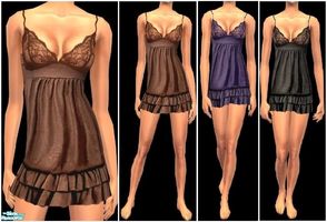 Sims 2 — JPayafpjs21 by juttaponath — Lace nighties for adults and young adults. No mesh or expansion pack required.