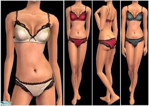 Sims 2 — JPayafundies24 by juttaponath — Silk underwear for adults and young adults. No mesh or expansion pack required.