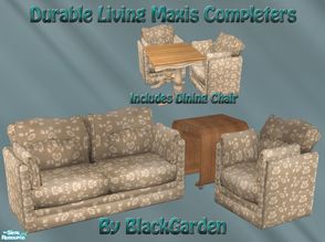 Sims 2 — Durable Living Maxis Completers by BlackGarden — These are some completing items which use the repository