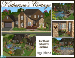 Sims 2 — Katherines Cottage - 3 Bedroom Traditional Home by Illiana — A gardener\'s delight, this cottage includes pool,